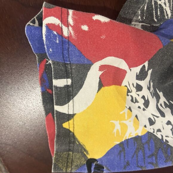 Vintage 90s Nike Jordan Abstract 8 All Over Tee – Double Stitch Size Large - Picture 5 of 11